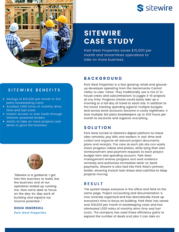See how a Real Estate Investor grew with Sitewire